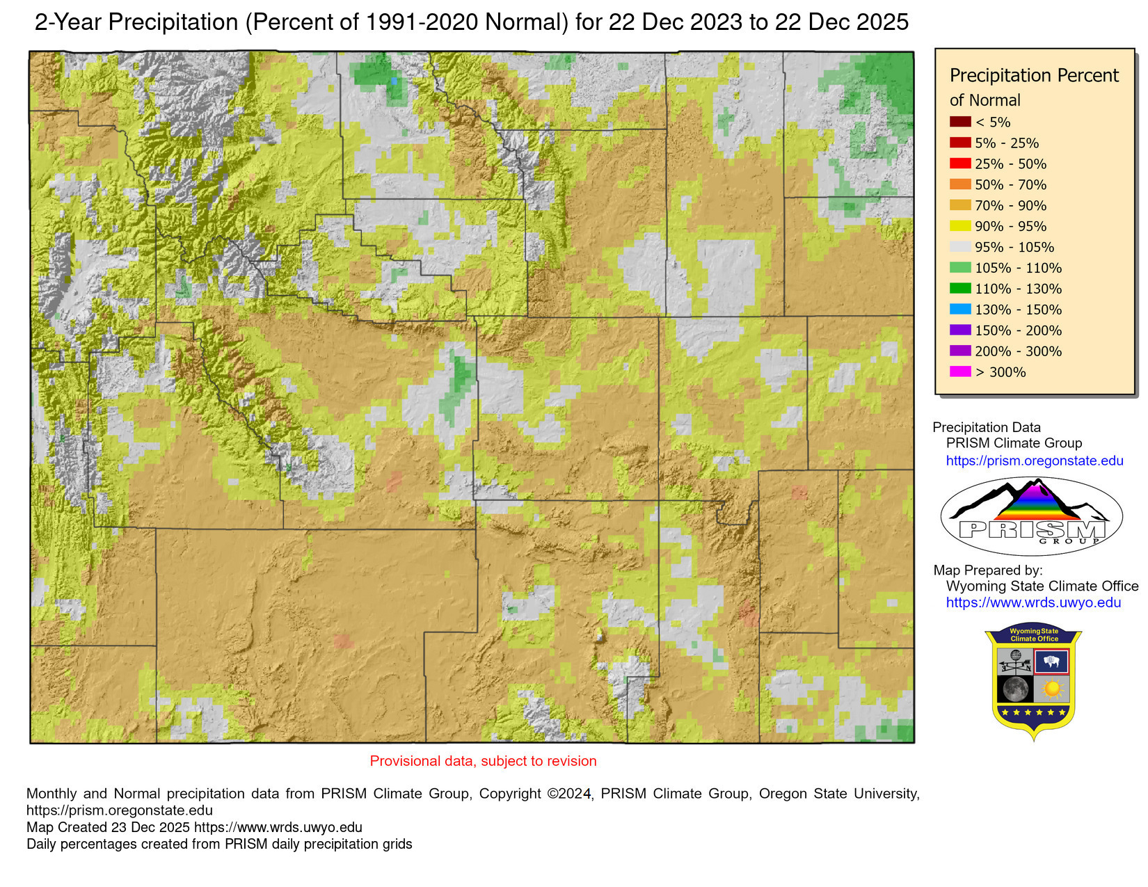 Wyoming Conditions Weekly Comparison Wyoming State Climate Office and
