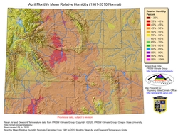 April Mean Monthly Humidity