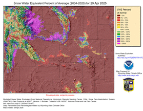 Modeled Snow Water Equivalent