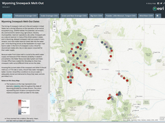 Storymap of snowpack meltout dates