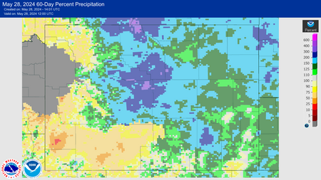 AHPS Precipitation Last 60 Days