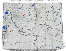 Change in Precipitation Normals